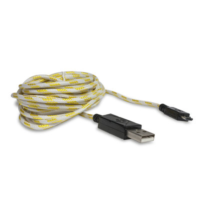 David Shaw Silverware Na Ltd HYPERKIN Micro USB Charge Cable M07025-GW, Gold/White