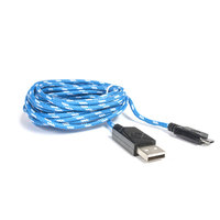 David Shaw Silverware Na Ltd HYPERKIN Micro USB Charge Cable M07025-BW, Blue/White