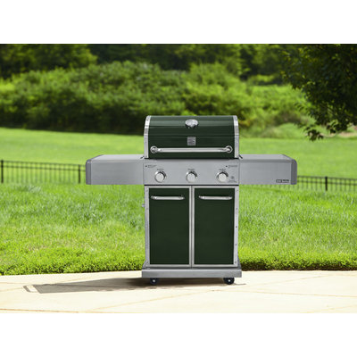 Kenmore Elite 550 Series 3 Burner Dual Fuel Green Gas Grill - waterbury garment