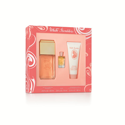 Women's White Shoulders by Evyan Mini Gift Set - 3 pc