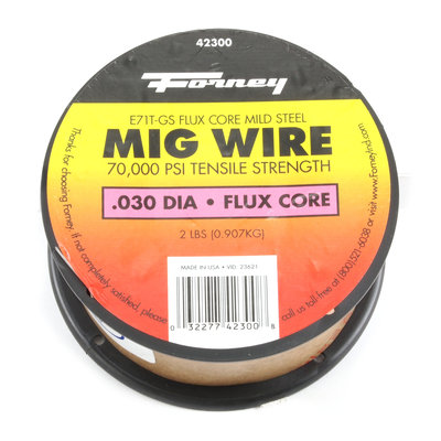 Forney 42300 Flux Core Mig Wire Mild Steel E71TGS .030-Diameter 2-Pound Spool