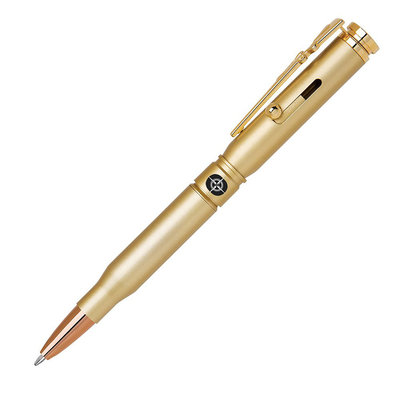 Sportsman's Desk Sportsmans Desk DAPMRBCB5 Marksman Collection Brass Finish Bullet Pen With Bolt Action
