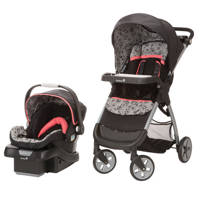 Dorel Juvenile Safety 1st Amble Luxe with onBoard 35 Car Seat Travel System in Gentle Lace