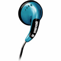 Maxell Color Buds With Mic - Stereo - Blue - Wired - Earbud - Binaural - Outer-ear (196141)