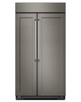 KitchenAid KBSN602EPA 25.5 Cu. Ft. Custom Panel Built-In Side-By-Side Refrigerator