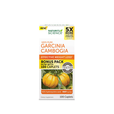 Garcinia Cambogia 100% Pure Caplets Bonus Pack 100 Ct.