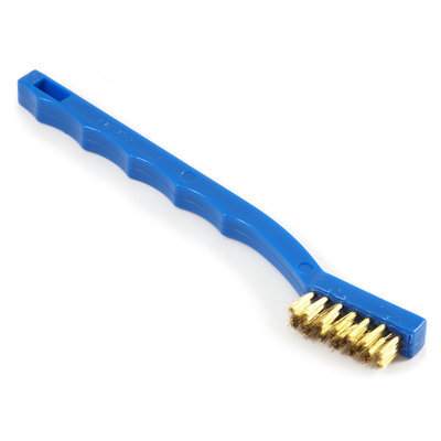 Forney Brass Wire Scratch Brush With Plastic Handle (70489)