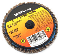 Forney Welding - 71983 - 3In 80 Grit Quick Change Flap D - Part#: 71983