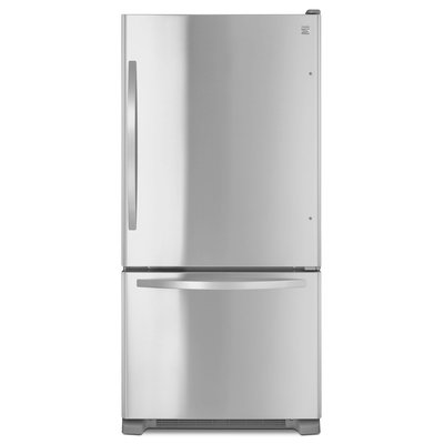 Kenmore 22 cu. ft. Single Door Bottom Freezer - Stainless Steel