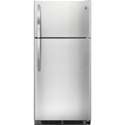 Kenmore 18 cu. ft. Top Freezer Refrigerator w/ Glass Shelves - Stainless Steel