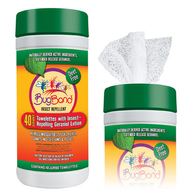 Bug Band 88540 Towelettes - 40 Count Tub For People
