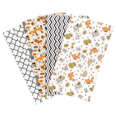 Trend Lab Friendly Forest Deluxe Flannel Burp Cloths (Set of 4)