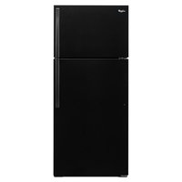 Whirlpool 16-cu ft Top-Freezer Refrigerator (Black) WRT106TFDB