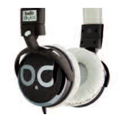 Bello Bell'O Over-Ear Headphones with Microphone - Brown/Tan