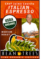 Beantrees Organic Chef Jaime Italian Espresso Ground Coffee 12oz