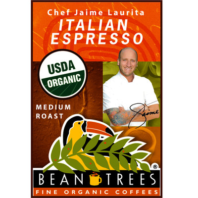 Beantrees Organic Chef Jaime Italian Espresso Ground Coffee 12oz