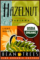 Beantrees Organic Hazelnut Whole Bean Coffee 12oz