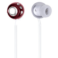 QuantumFX - Lightweight Stereo Earbuds - Burgundy