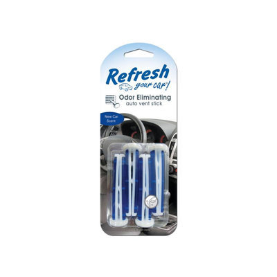 American Covers 09588 Odor Eliminating Auto Vent Stick Air Freshener New Car