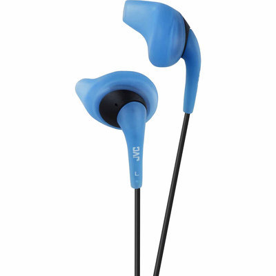 JVC HAEN10A Gumy Sport Binaural Ear Bud Headphones - Blue