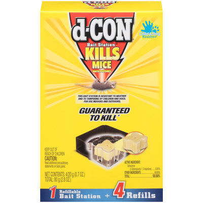 D Con D-Con Mice Bait Station With 4 Refills