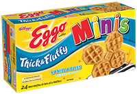 Kellogg’s Eggo Thick & Fluffy Minis Waffle - Vanilla Bliss