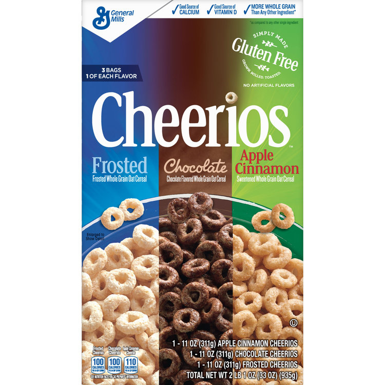 Download Frosted/Chocolate/Apple Cinnamon Cheerios Cereal Variety ... Yellowimages Mockups