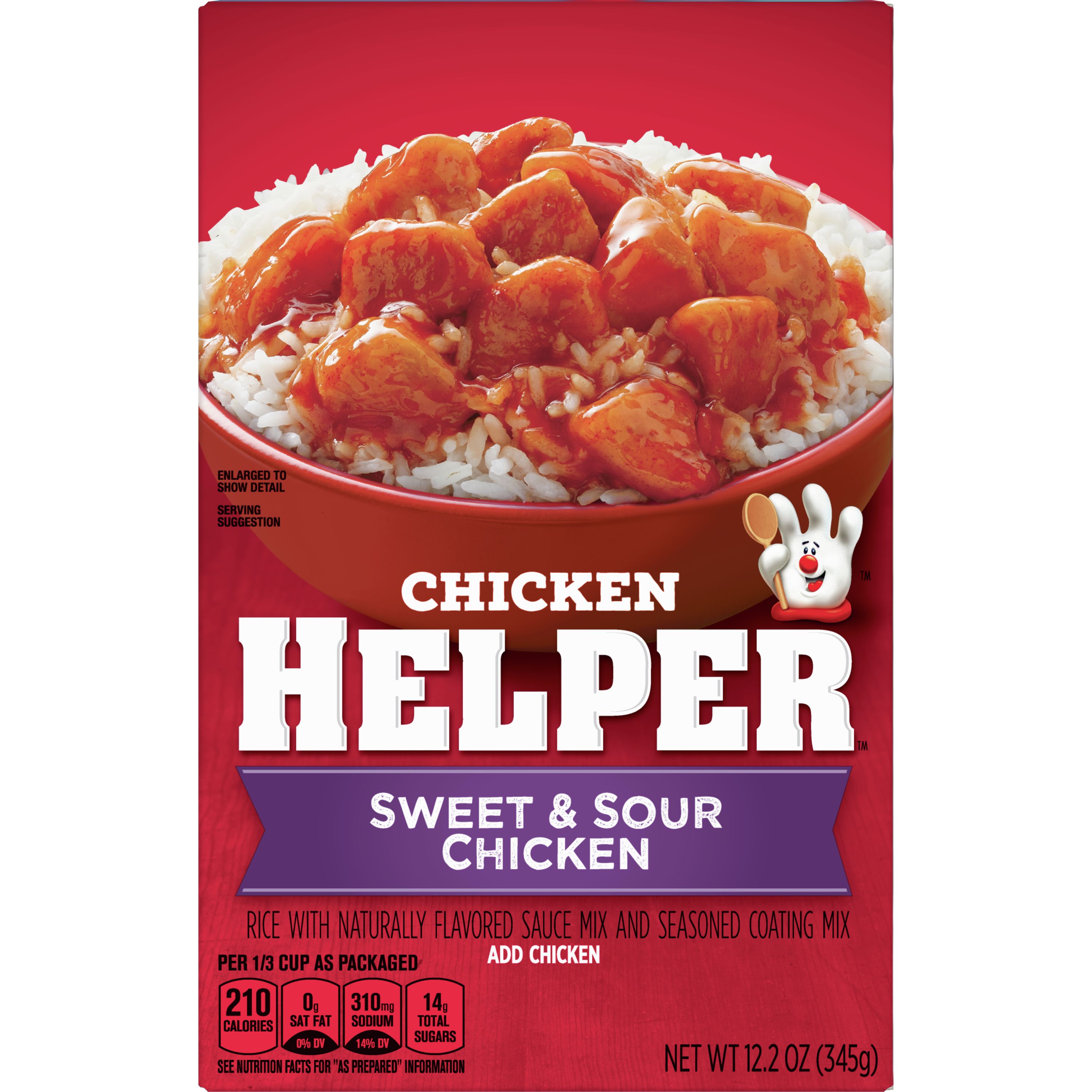 Chicken Helper Rice With Sauce Mix and Seasoned Coating Mix Sweet and Sour Chicken, 12.2 oz
