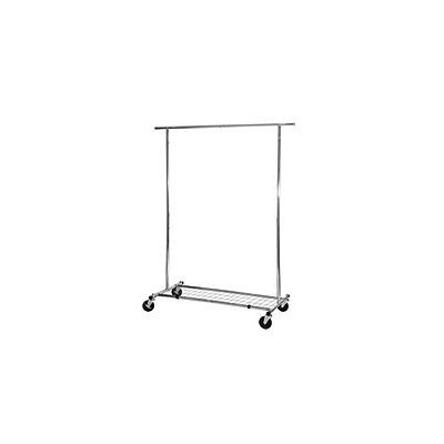 Seville Classics Commercial Grade Garment Rack with Storage Shelf