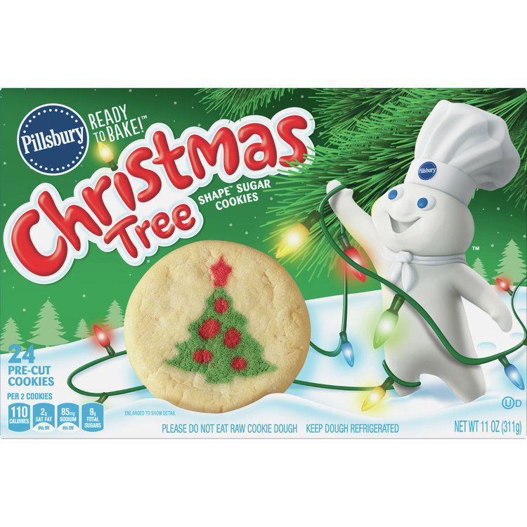 Pillsbury Ready to Bake! Christmas Tree Shape Sugar ...