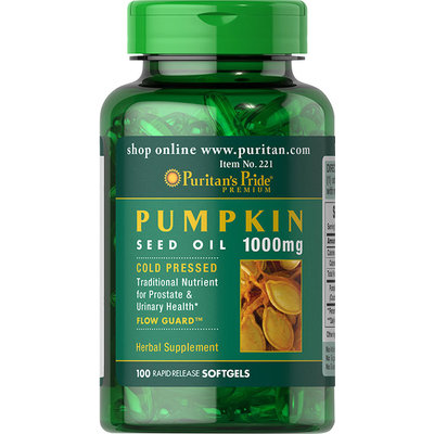 Puritan's Pride Pumpkin Seed Oil 1000 mg-100 Softgels