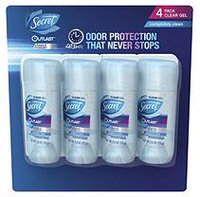 Secret® Outlast™ Completely Clean Clear Gel Deodorant 4-2.6 oz. Sticks