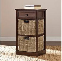 Southern Enterprises Barrett 2-Basket Storage Shelf