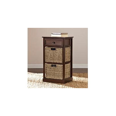 Southern Enterprises Barrett 2-Basket Storage Shelf