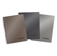Cambridge Limited - Metallic Business Notebook Plus Pack, 7 1/4 x 9 1/2, Assorted, 80 Sheets - 3/Pack