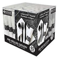 Dine Premium Tableware Pre-Rolled Cutlery - 40 sets