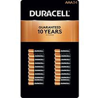 Duracell Coppertop Alkaline AAA Batteries - 34 pk