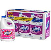 Clorox Performance Bleach with CloroMax Technology, Fresh Meadow Scent, 3 pack, 121 Ounce Bottles