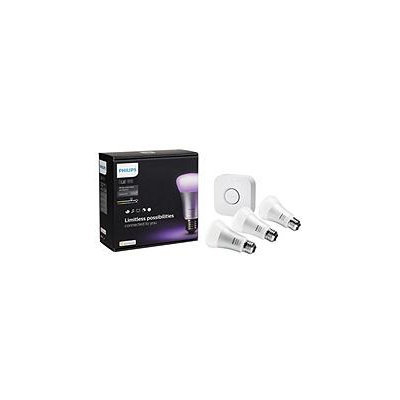 Philips Hue White and Color Ambiance A19 Starter Kit