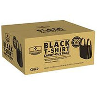 Black T-Shirt Carryout Bags (1000ct.)