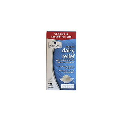 Member's Mark Fast-Acting Dairy Relief, 180 Count