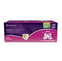 Member's Mark Total Protection Underwear for Women, Small/Medium (88 ct.)