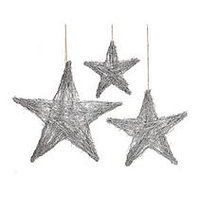Burton+burton Grapevine Stars Wall Decor (3 sets of 3)