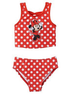 Disney Infant & Toddler Girls Red Polka Dot Minnie Mouse 2PC Swimming Suit 18m