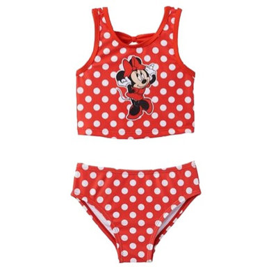 Disney Infant & Toddler Girls Red Polka Dot Minnie Mouse 2PC Swimming Suit 18m