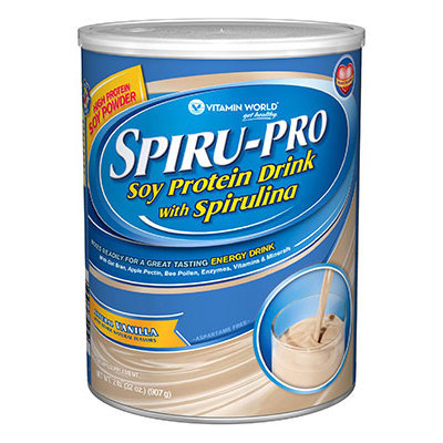 Vitamin World Spiru-Pro Soy Protein Drink with Spirulina Vanilla
