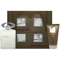Incanto Pour Homme by Salvatore Ferragamo 2 Piece Set Includes: 3.4 oz Eau de Toilette Spray + 2.5 oz Shampoo and Shower Gel