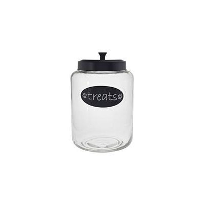 Blue Harbor Glass Storage Treats Jar with Metal Lid