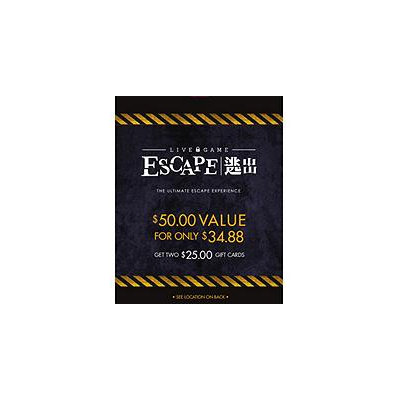 LIVE GAME ESCAPE UTAH LLC 2 X $35