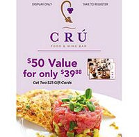 Cru Wine Bar - 2 x $25